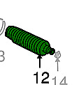 53534-s3v-a01 Honda Genuine Oem Tie Rod Dust Seal Boot