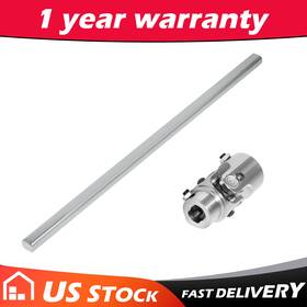 Uj2071 Aftermarket Products Uj2009 1 Inch Dd X 3/4 Chrome U Joint 9 Long Universal Steering Shaft Kit
