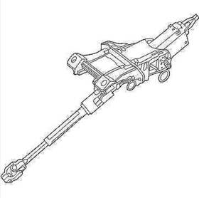 Ev6z3c529b Ford 2013-2018 C-max Bare Steering Column Only Oem
