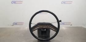 238-00677b Ford Truck 1985 F150 Xlt Lariat Steering Column And Wheel Black With Key