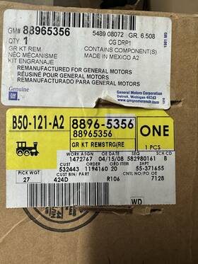 88965356 Gm Oe Reman Steering Gear Rack And Pinion Trailblazer Envoy 113 Inch Wb 02-09 88965356 Gm Oe Reman Steering Gear Rack And Pinion Trailblazer Envoy 113 Inch Wb 02-09