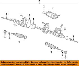 84494619 Gm Oem 17-20 Impala Steering Gear Linkage-gear Assy