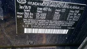 238-10569 Hyundai Steering Column Floor Shift Conventional Ignition Fits 19-20 Santa Fe 1631494