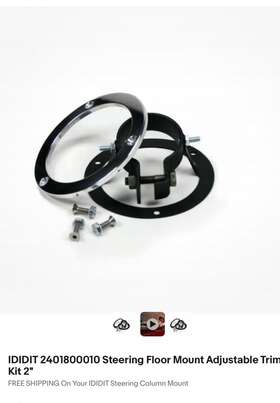2401800010 Ididit Adjustable Steering Column Floor Mount 2 Inch