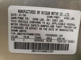 238-51022b Infiniti Steering Column Floor Shift Awd Premium Pkg Fits 06 G35
