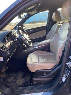 1664606200 Mercedes-benz 2013-2015 Gl350 Bare Steering Column Only With Key Oem