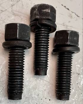 6028193 Mopar Original Steering Gear Box Mounting Bolts P/n With Washers 6028193 Mopar Original Steering Gear Box Mounting Bolts P/n With Washers