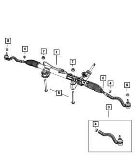 Mopar R8078525ac Genuine Rack And Pinion Gear Remanufactured