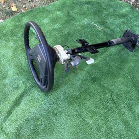 238-51400 Nissan 1983 Datsun 280zx Steering Column With Wheel Black Key
