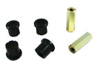 W13327 Whiteline Rack Pinion Mount Bushing Black Synthetic Elastomer 9319924375523