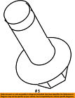 W714409s439 Ford Oem Steering Shaft Bolt