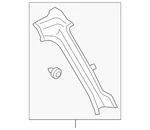 Genuine Ford Body D-pillar Molding JL1Z-7845140-AA. Fixed Price $140.02.