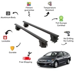 Bare Roof Rack Cross Bars Set For Honda Insight Ii 5 Door 09-14 Black. Fixed Price $246.91.