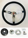 1964-1966 Oldsmobile F85 442 Cutlass 98 Black & Chrome Steering Wheel 15" Tilt. Fixed Price $147.95.