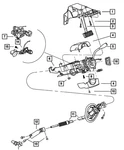 Genuine Mopar Steering Column 1TT42XDVAA. Fixed Price $127.01.