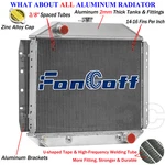 4-ROWS Radiator Fits 1966-79 Ford Truck F100 F150 F250 F350 Chevy V8 Engine 5.0L. Fixed Price $229.00.