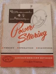 1961 Lincoln Cont. & Mercury Power Steering (theory-operation Diagnosis Manual. Fixed Price $25.00.