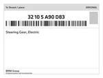 Genuine Bmw Steering Gear, Electric 32-10-5-A90-D83 New. Fixed Price $3751.61.
