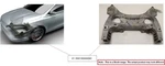 Rear Crossmember Subframe Oem 14-23 Infiniti Q50 554005CA0A. Fixed Price $175.00.