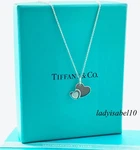 Tiffany & Co. Sweet Heart Charm 17.5" Love Necklace Sterling Silver W/ Box 211A. Fixed Price $399.00.