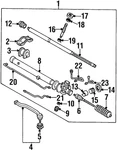Genuine Mazda Rack And Pinion Mount Bushing LA01-32-123. Fixed Price $19.77.