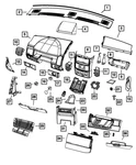 Genuine Mopar Steering Column Cover ZS61XT1AA. Fixed Price $62.61.