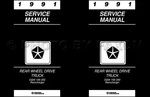 1991 Dodge Pickup Truck Repair Shop Manual D150 D250 D350 W150-W350 Ramcharger. Fixed Price $89.00.