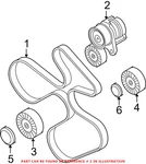 Genuine Oem Accessory Drive Belt Tensioner Assembly 11287582946 For Bmw. Fixed Price $95.00.