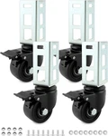 4 Pack 3 Heavy Duty Storage Rack Caster Wheels - 1500LB Max Capacity, Pu. Fixed Price $134.99.