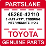 45260-42110 Toyota Oem Genuine Shaft Assy, Steering Intermediate, NO.2. Fixed Price $170.28.