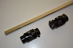 2) 3/4"-36 Spline X Dd U Joints + 22" Polished Steering Shaft Street Rod. Fixed Price $89.10.