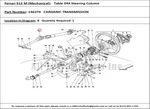 Ferrari Part 146374 Steering Column Complete. Fixed Price $2047.00.
