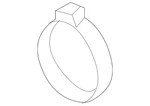Genuine Volkswagen Boot Clamp N-908-349-01. Fixed Price $15.62.