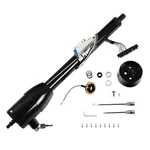 28" Black Gm Tilt Manual Floor Shift Steering Column W/ 9 Hole Adapter & Key. Fixed Price $169.99.