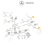 Genuine Mercedes-benz A0004207005 Brake Hose W205 A205 W213 S213 C238 A238. Fixed Price $46.61.