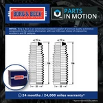 Steering Rack Boot Fits Bmw 323 E46 2.5 98 To 00 Gaiter Bellow B&b 32131094933. Fixed Price $39.26.