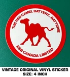 The Red Camel Battery Batterie Vintage Original Vinyl Decal Sticker - Automotive. Fixed Price $7.31.
