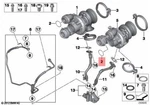 Bmw Genuine Turbo Charger With Lubrication O-ring 41X2 E70N E71 E72 F01N F02. Fixed Price $6.86.