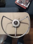 1957-1959 Ford Fairlane Skyliner Power Steer Wheel Horn Ring. Fixed Price $17.36.