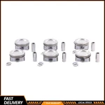 6PCS Piston & Ring Set 84MM 11257577581 For Bmw E93 E60 E61 F01 N54B30 3.0L L6. Fixed Price $68.00.