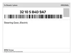 Genuine Bmw Steering Gear, Electric 32-10-5-B4D-9A7 New. Fixed Price $3751.61.