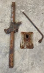 One (1) 1970S Factory Style Chevrolet Chevy Dodge? Gm Bumper Jack W/ Base Handle. Fixed Price $85.00.