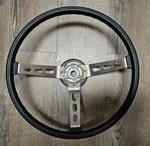 1971-1974 Amc Javelin Amx Hornet Black 3 Spoke Steering Wheel Oem. Fixed Price $279.99.
