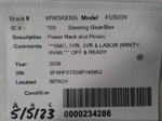 Used Rack And Pinion Assembly Fits: 2009 Ford Fusion Power Grade. Fixed Price $116.18.