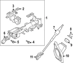 Genuine Nissan Steering Column 48810-6GP2A. Fixed Price $740.50.
