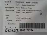 Steering Gear/rack Power And Pinion Fits 93 Probe 1704167. Fixed Price $100.03.