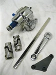 Chrome Vega Steering Box + Pitman Arm 16" Coated 3/4" Dd Shaft 2 Ss U Joints. Fixed Price $302.34.