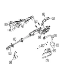 Genuine Mopar Steering Column Shroud 1ET68XDVAC. Fixed Price $26.29.