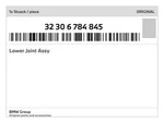 Genuine Bmw Lower Joint Assy 32-30-6-784-845 New. Fixed Price $393.01.