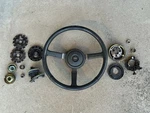 Jeep Oe Leather Steering Wheel For 76-95 Cj, Cherokee, & Wrangler Yj*. Fixed Price $125.00.